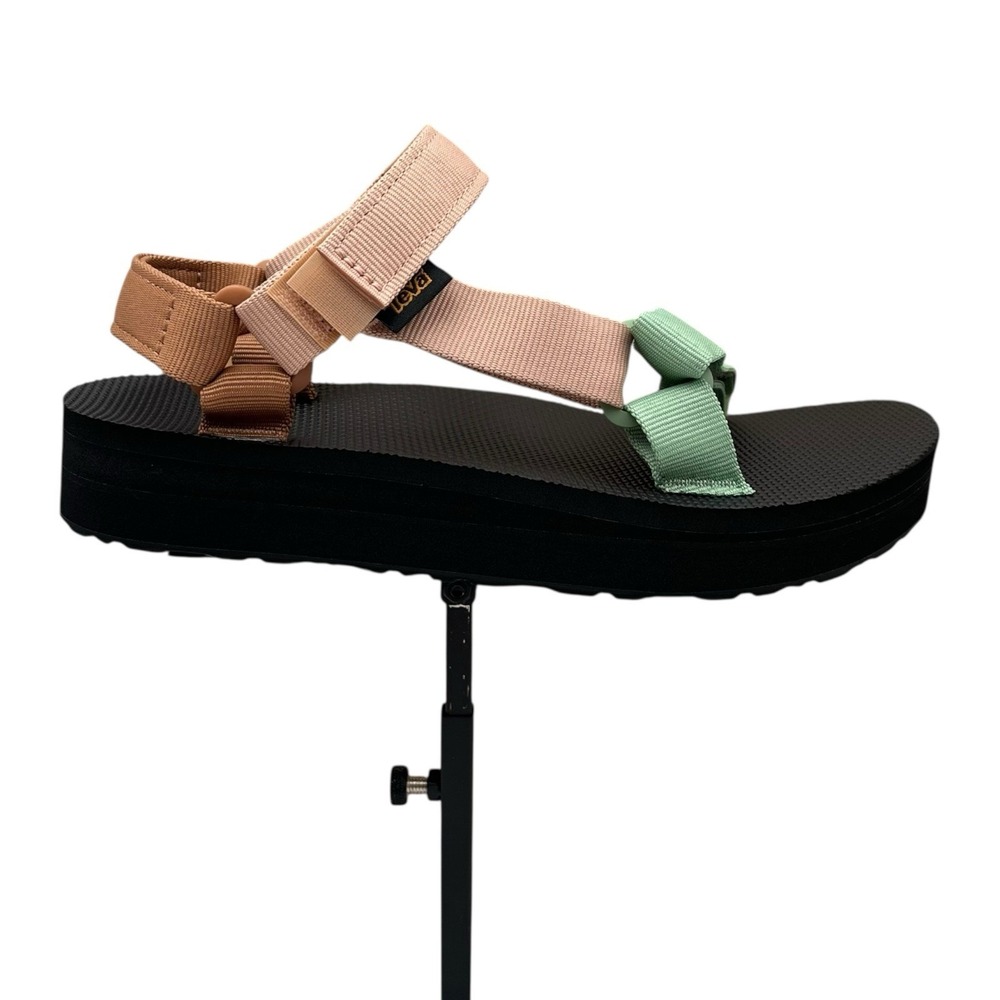 Teva Midform Universal Womens Sport Sandal Sz 8 Clay Green Tan Brown Adjustable - Picture 13 of 14